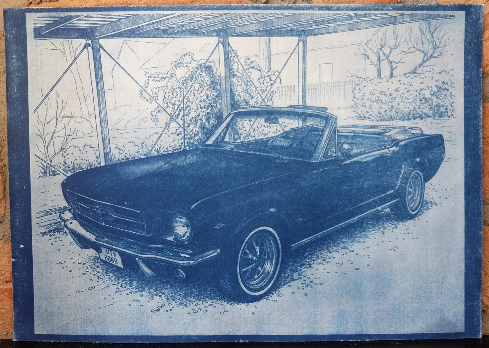 Ford Mustang kabriolet 1965 #BlueprintFordMustang01