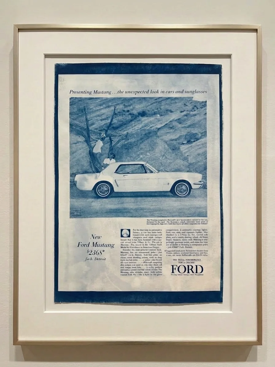 Ford Mustang 1965 plakát #BlueprintFordMustang07