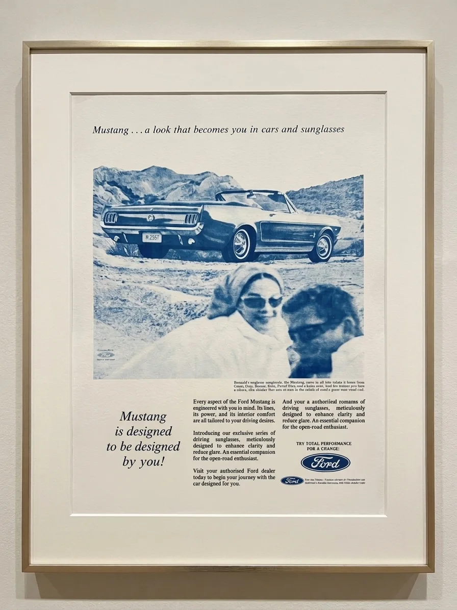Ford Mustang 1965 plakát #BlueprintFordMustang08