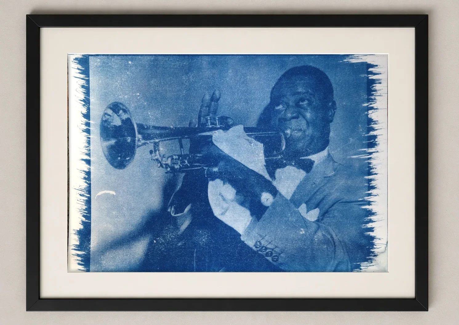 Louis Armstrong – 1953 | Kunstdruck #BlueprintLouisArmstrong1953ArtPrint01