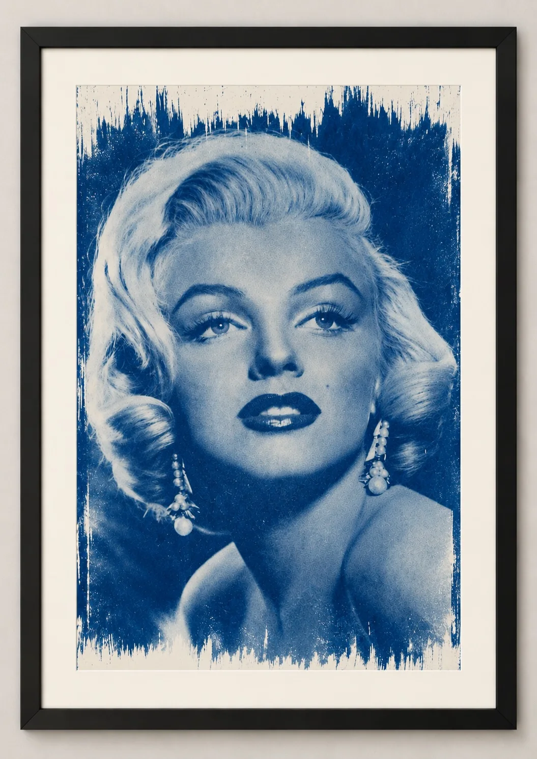 Marilyn Monroe – 1953 | modrotiskový art print #BlueprintMarilynMonroe01