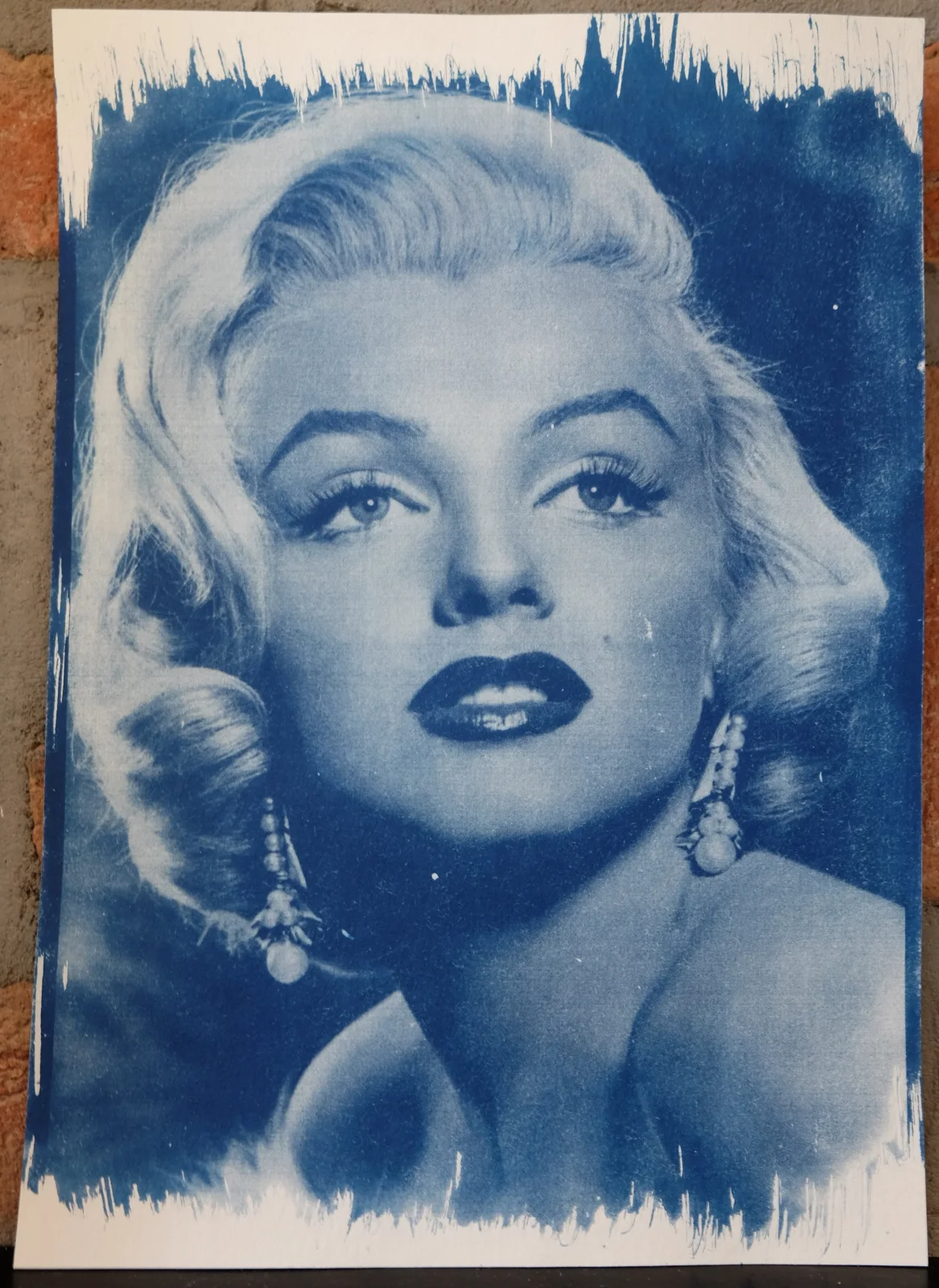 Marilyn Monroe – 1953 | modrotiskový art print #BlueprintMarilynMonroe01