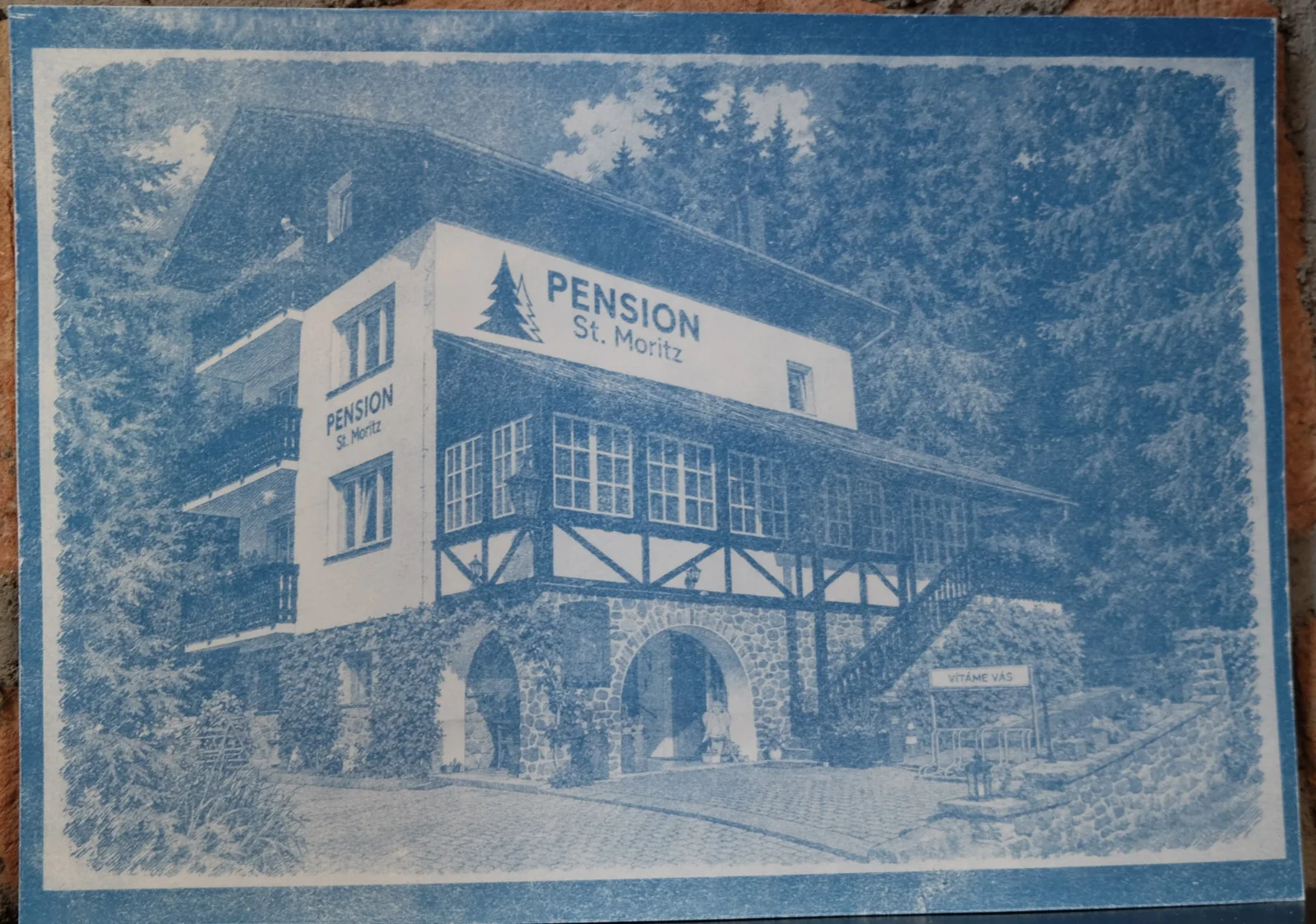 St. Moritz – Železná Ruda | Kunstdruck #BlueprintPensionStMoritzInZeleznaRuda02