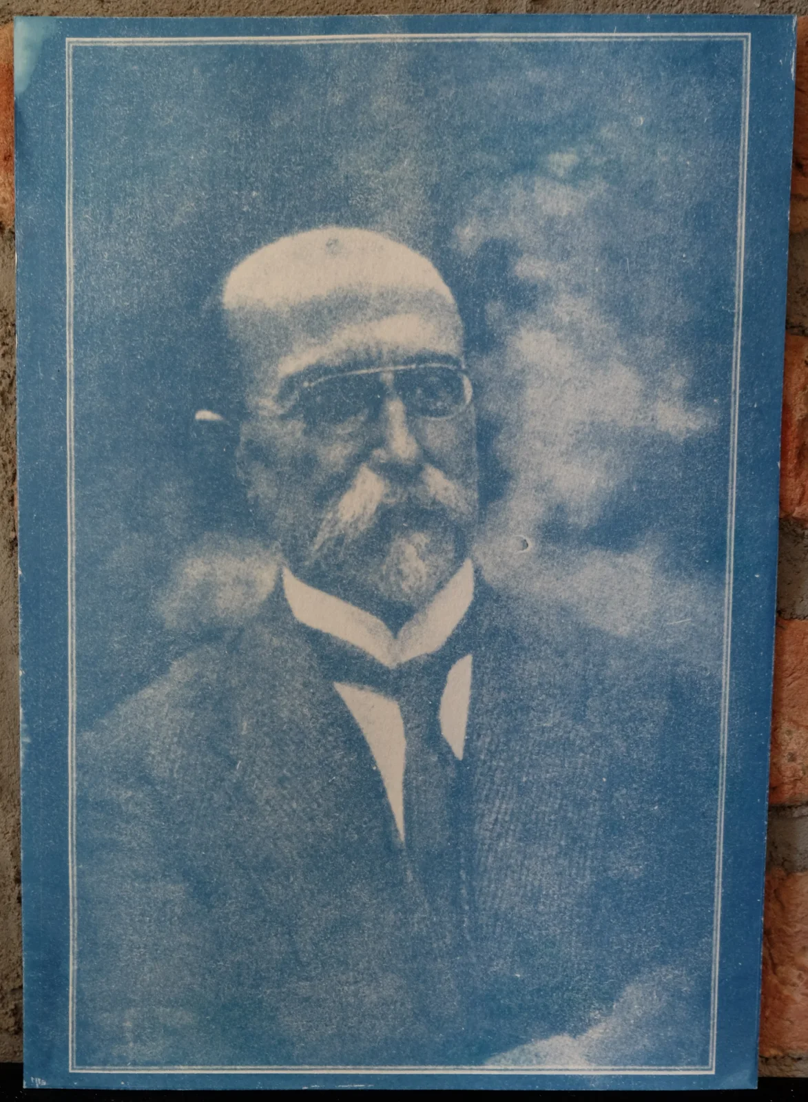 Tomáš Garrigue Masaryk – Porträt | Kunstdruck #BlueprintTomasGarrigueMasaryk01