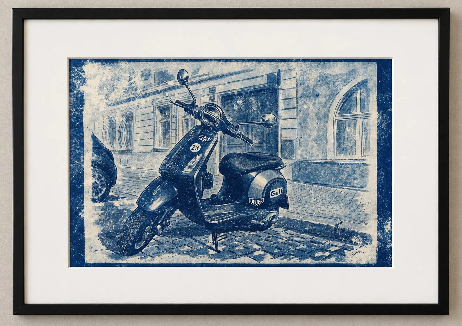 Vespa s polepy #BlueprintVespaScooter01