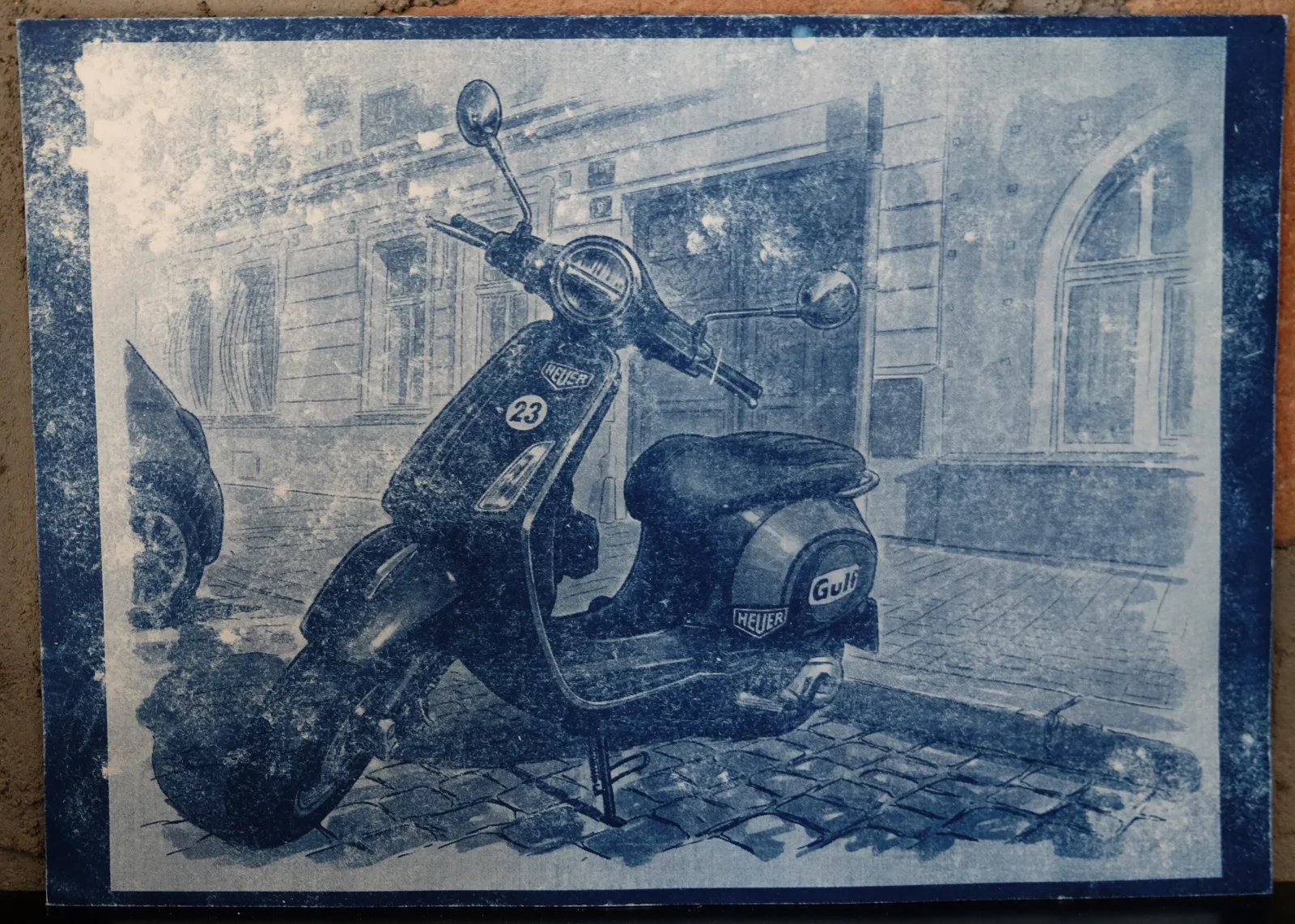Vespa s polepy #BlueprintVespaScooter01